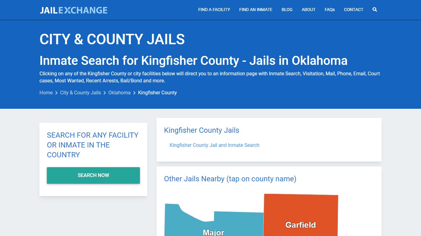 Inmate Search for Kingfisher County | Jails in Oklahoma - Jail Exchange